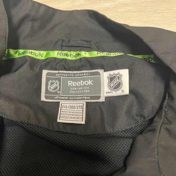 NHL Reebok Vintage Y2K San Jose Sharks Quarterzip Wind Breaker 2XL Black - Picture 5 of 9